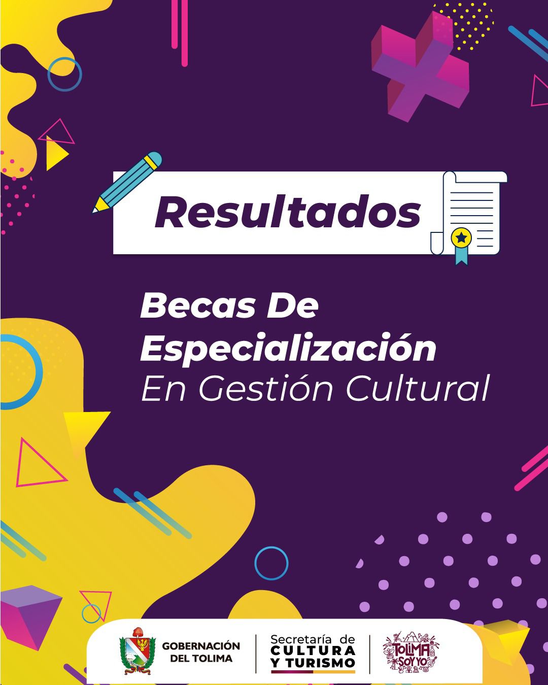 RESULTADOS BECAS DE ESPECIALIZACIÓN EN GESTION CULTURAL